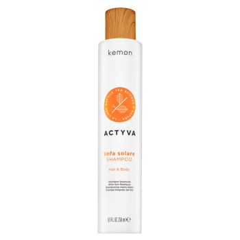 Kemon Actyva Hair & Body After Sun Shampoo šampon a sprchový gel 2v1 pro vlasy namáhané sluncem 250 ml