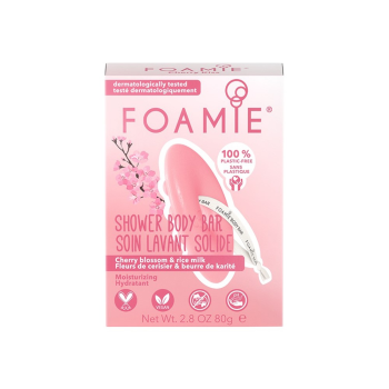 Foamie Gel de ducha sólido Shower Body Bar Cherry Blossom & Rice Milk 80 g
