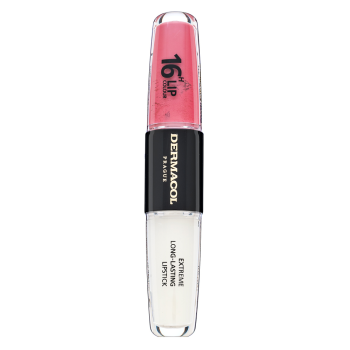 Dermacol 16H Lip Colour Extreme Long-Lasting Lipstick zweiphasige, langanhaltende Farbe und Gloss für die Lippen No. 39 8 ml