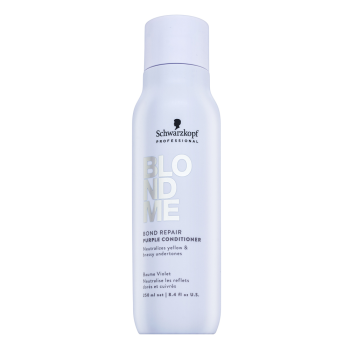Schwarzkopf Professional BlondMe Bond Repair Purple Conditioner balsam nuanțator pentru neutralizarea nuanțelor de galben 250 ml