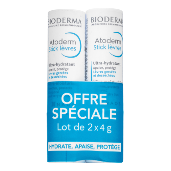 Bioderma Atoderm balsem Ultra-Moisturizing Lip Stick 2 x 4 g