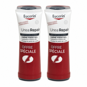 Eucerin Urea Repair crema de pies para piel seca PLUS 10% Urea Foot Cream 2 x 100 ml