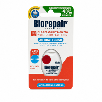 Biorepair Waxed Ultra Flat Floss gewaxte flosdraad 30 m