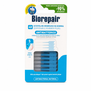 Biorepair Disposable Rubber Picks palillos interdentales 40 pcs S