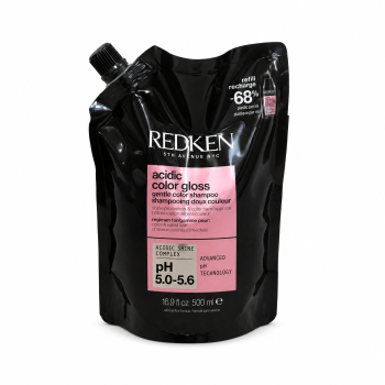 Redken Acidic Color Gloss Gentle Color Shampoo aufhellendes Shampoo für Glanz und Schutz des gefärbten Haars Refill 500 ml