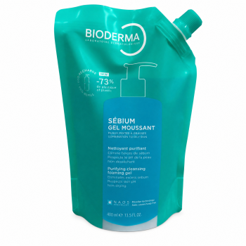 Bioderma Sébium gel limpiador Purifying Cleansing Foaming Gel Refill 400 ml