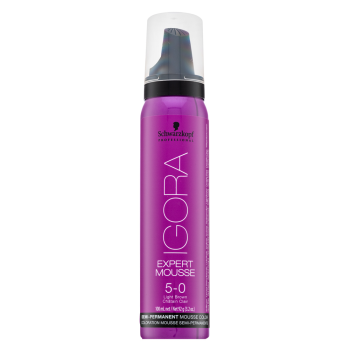 Schwarzkopf Professional Igora Expert Mousse Semi-Permanent Mousse Color semi-permanentní barvící pěna na vlasy 5-0 100 ml