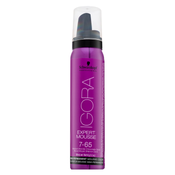 Schwarzkopf Professional Igora Expert Mousse Semi-Permanent Mousse Color semi-permanentní barvící pěna na vlasy 7-65 100 ml