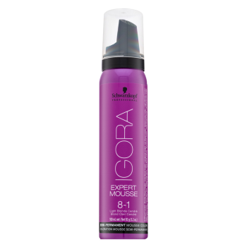 Schwarzkopf Professional Igora Expert Mousse Semi-Permanent Mousse Color semi-permanentní barvící pěna na vlasy 8-1 100 ml