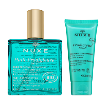 Nuxe Prodigieux Néroli sada Multi-Purpose Dry Oil + Relaxing Scented Shower Gel 100 ml + 30 ml