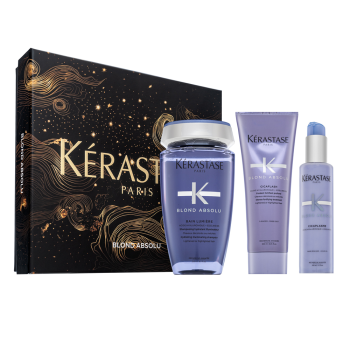 Kérastase Blond Absolu Set darilni komplet za platinasto blond in sive lase 250 ml + 250 ml + 150 ml