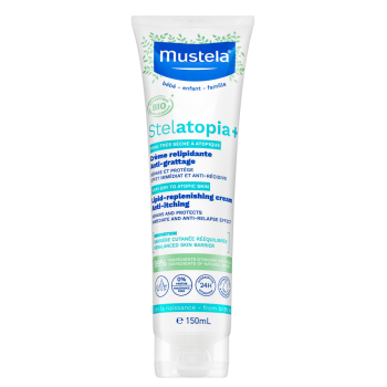 Mustela Stelatopia+ подхранващ успокояващ крем Lipid-Replenishing Cream Anti-Itching 150 ml