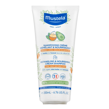 Mustela Bébé Detangling & Nourishing Cream Shampoo Champú nutritivo Para niños 200 ml