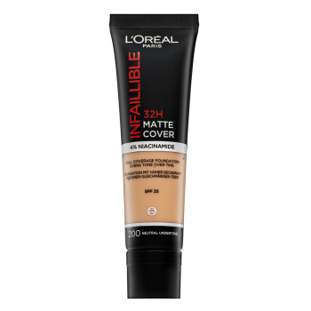 L´Oréal Paris Infaillible 32H Matte Cover dlhotrvajúci make-up pre matný efekt 200 30 ml