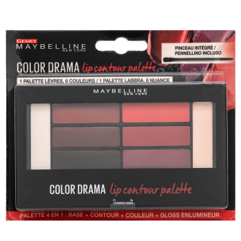 Maybelline Color Drama Lip Contour Palette Púderes highlight és kontúr paletta ajkakra 01 Crimson Vixen