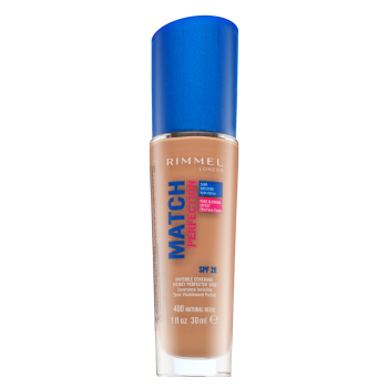 Rimmel London Match Perfection 24HR SPF20 Foundation podkład w płynie z ujednolicającą i rozjaśniającą skórę formułą 400 Natural Beige 30 ml