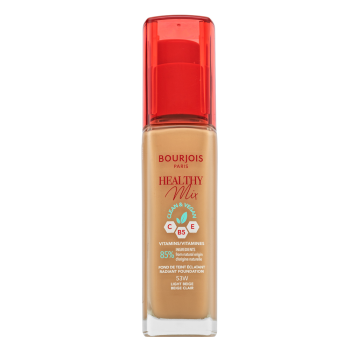 Bourjois Healthy Mix Clean & Vegan Radiant Foundation tekutý make-up pre zjednotenie farebného tónu pleti 53W Light Beige 30 ml