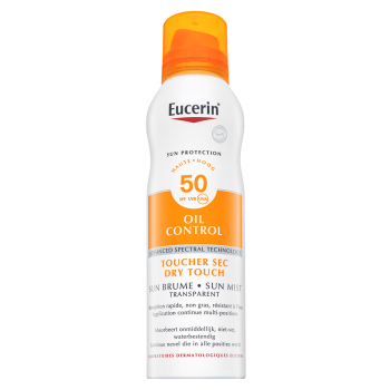 Eucerin Sensitive Protect sprej na opalování Sun Spray Transparent Dry Touch SPF 50 200 ml