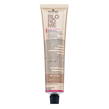 Schwarzkopf Professional BlondMe Bond Enforcing Blonde Toning tónovací barevný krém pro světlé vlasy Milk Chocolate 60 ml