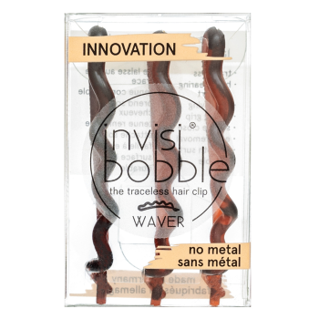 InvisiBobble Waver Pretty Dark Hair Clip 3pcs sponke za lase