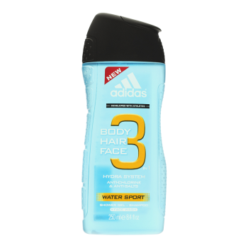 Adidas 3 Water Sport tusfürdő férfiaknak 250 ml