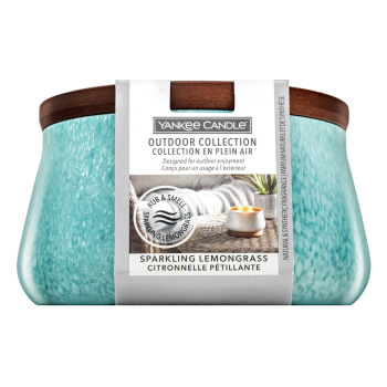 Yankee Candle Sparkling Lemongrass Outdoor vela perfumada 283 g