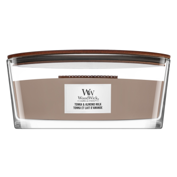 Woodwick Tonka & Almond Milk geurkaars 453,6 g