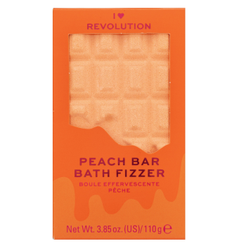 I Heart Revolution Bath Fizzer bomba de baño Peach Bar 110 g