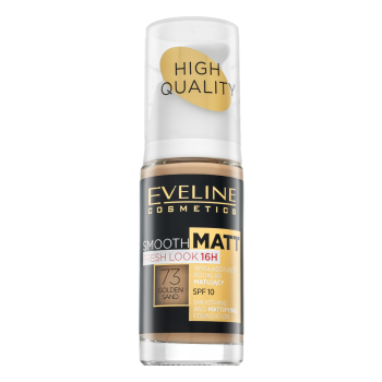 Eveline High Quality Smooth Matt SPF10 Make-up für Unregelmäßigkeiten der Haut 73 Golden Sand 30 ml