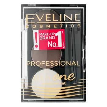 Eveline All in One Eyebrow Set wenkbrauw make-up palet 01 1,7 g