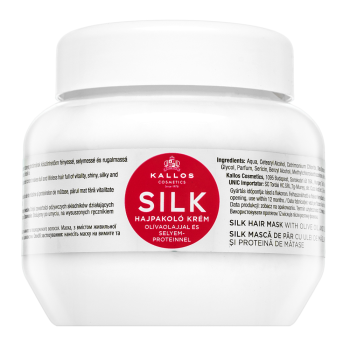 Kallos Silk Hair Mask hajsimító maszk durva és rakoncátlan hajra 275 ml