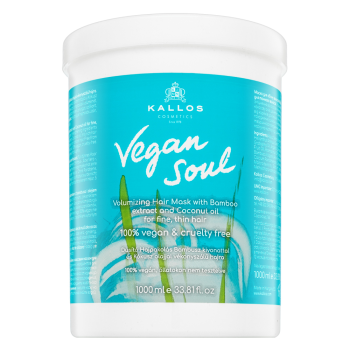 Kallos Vegan Soul Volumizing Hair Mask maska wzmacniająca do włosów bez objętości 1000 ml