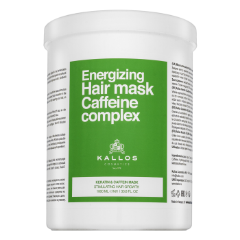 Kallos Energizing Hair Mask Caffeine Complex Keratin & Caffein Mask posilující maska pro řídnoucí vlasy 1000 ml