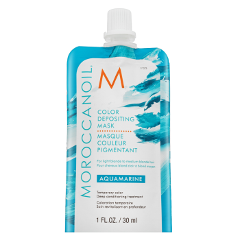 Moroccanoil Color Depositing Mask mască hrănitoare cu pigmenți colorați Aquamarine 30 ml