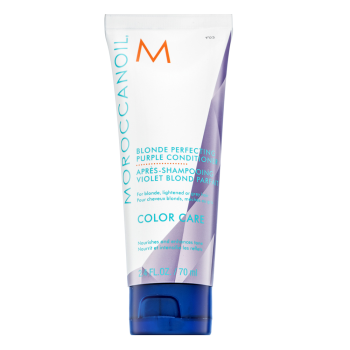Moroccanoil Color Care Blonde Perfecting Purple Conditioner kondicionáló platinaszőke és ősz hajra 70 ml