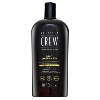 American Crew 3-in-1 Ginger + Tea шампоан, балсам и душ гел 1000 ml