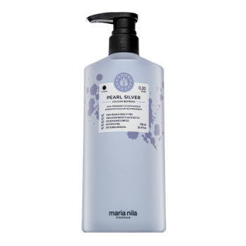 Maria Nila Colour Refresh vyživujúca maska ​​s farebnými pigmentmi pre platinovo blond a šedivé vlasy Pearl Silver 750 ml