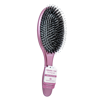 Olivia Garden Ceramic+Ion Supreme Combo Metal Pink Cepillo para el cabello con cerdas de náilon y de jabalí