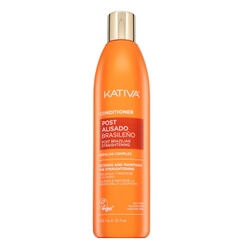 Kativa Post Brazilian Straightening Conditioner versterkende conditioner na het steil maken van haar met keratine 355 ml