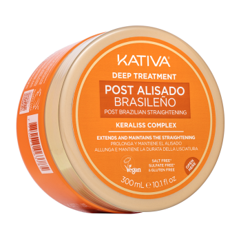 Kativa Post Brazilian Straightening Deep Treatment Diepe Herstellende Masker na het steil maken van haar met keratine 300 ml