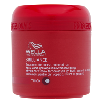 Wella Professionals Brilliance Treatment maszk durva és festett hajra 150 ml
