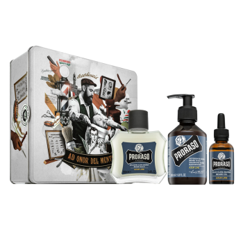 Proraso Set regalo Azur Lime Metal Box Beard Care 200 ml + 100 ml + 30 ml