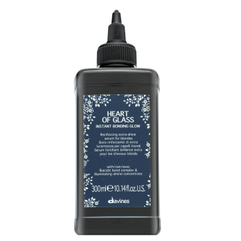 Davines Heart Of Glass Instant Bonding Glow cura rinforzante per capelli tinri, trattati chimicamente e decolorati 300 ml