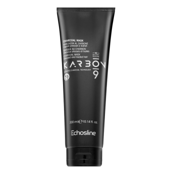 Echosline Karbon 9 Charcoal Mask maska do włosów farbowanych, rozjaśnianych i po innych zabiegach chemicznych 300 ml