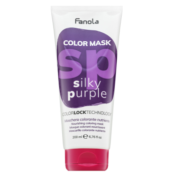 Fanola Color Mask mască hrănitoare cu pigmenți colorați pentru revigorarea culorii Silky Purple 200 ml