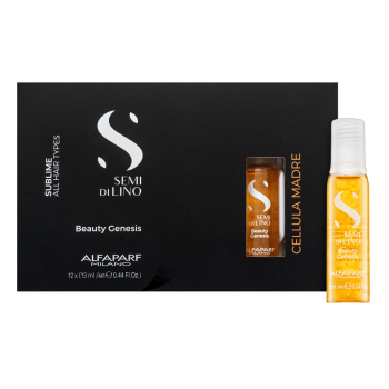 Alfaparf Milano Semi Di Lino Cellula Madre Sublime Beauty Genesis Suero Para la suavidad y brillo del cabello 12 x 13 ml