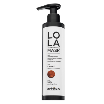 Artègo Lola Your Beauty Colour Mask intenzív színező pakolás hajra Choco 200 ml