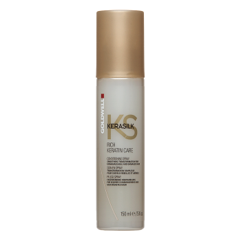 Goldwell Kerasilk Rich Keratin Care Conditioning Spray regenerator bez ispiranja za neukrotivu i oštećenu kosu 150 ml