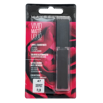 Maybelline Vivid Matte Liquid Lipstick barra labial líquida Efecto mate 47 Deepest Plum