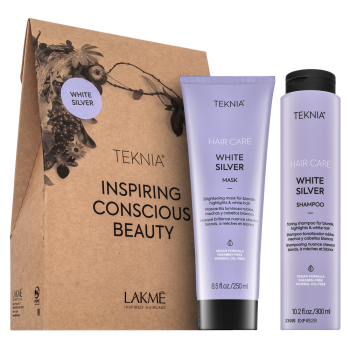 Lakmé Teknia White Silver Pack shampoo + masker voor platinablond en grijs haar 300 ml + 250 ml